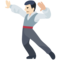 Man Dancing - Light emoji on Facebook